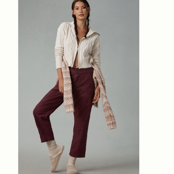 NWT Anthropologie The Wanderer Coated Relaxed Jeans by Pilcro size 27 - Picture 4 of 11